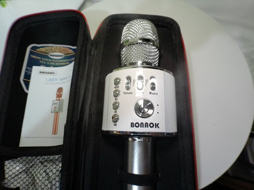 Bonaok Wireless Bluetooth Karaoke Microphone