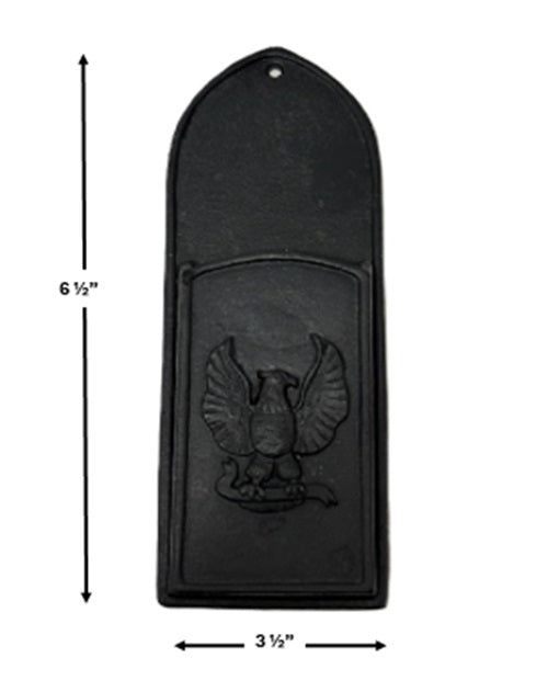 Cast Iron Bald Eagle wall pocket Fireplace Match Holder
