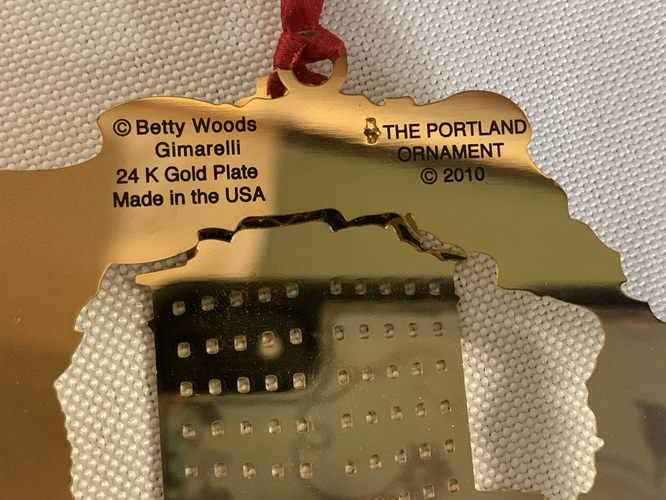 Ornament Portland Oregon City of Roses Jackson Tower