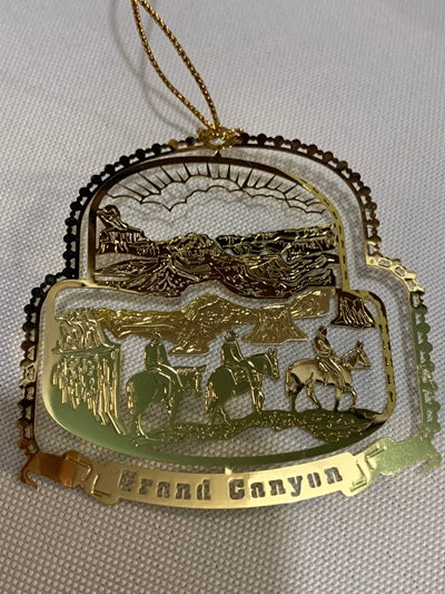 Brass Ornament Grand Canyon National Park laser cut scenic