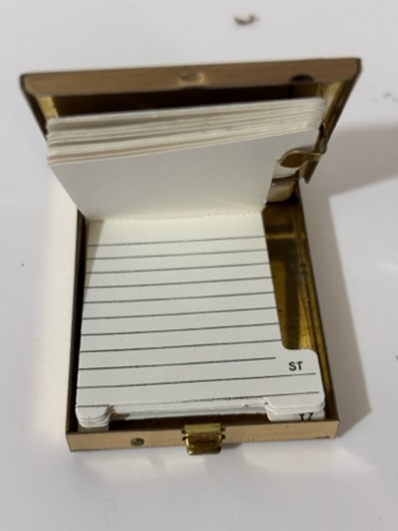 Mini Gold-Tone Pop up Phone Book, Vintage/Collector - State of Maine