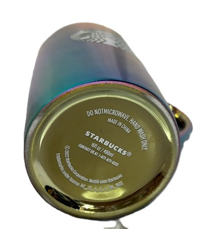 Starbucks 2022 Holiday Iridescent Rainbow Mug - 16 oz