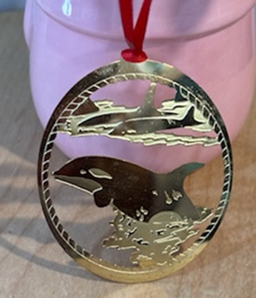 Brass Ornament Dolphin Goldmark