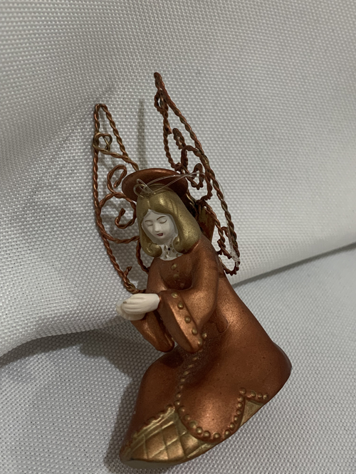 Ornament Copper Ceramic Angel