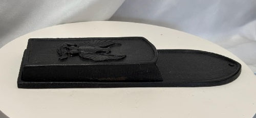 Cast Iron Bald Eagle wall pocket Fireplace Match Holder