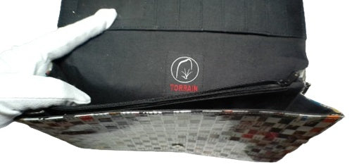 Torrain Mulitcolor Eco Friendly Recycled Clutch