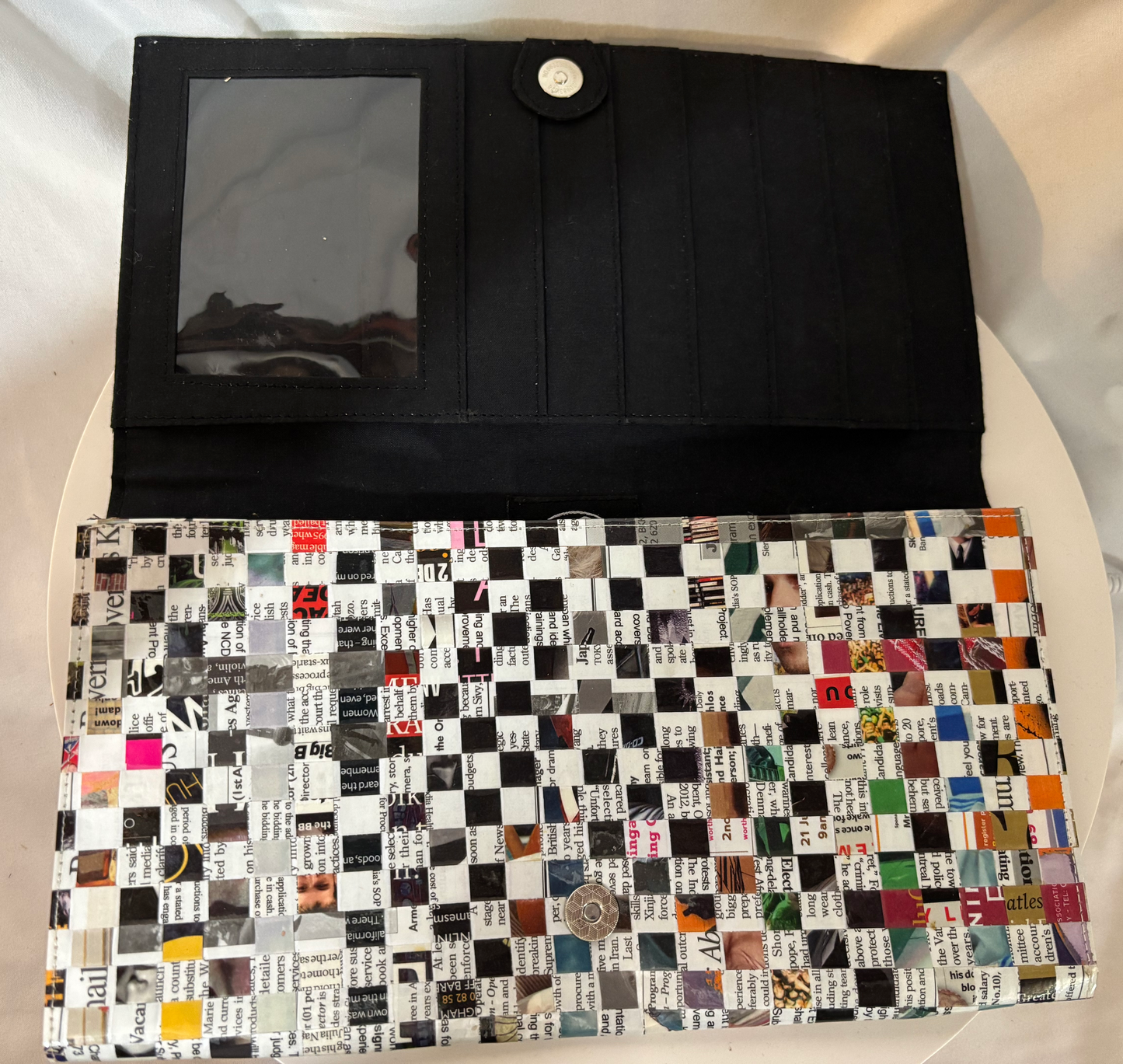 Torrain Mulitcolor Eco Friendly Recycled Clutch
