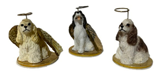Ones Mini Cocker Spaniels Dog Ornaments (set of 3)