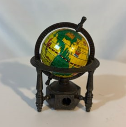 Vintage Retro World Die Cast Metal pencil sharpener