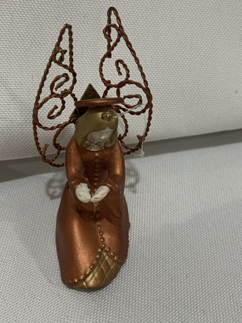 Ornament Copper Ceramic Angel