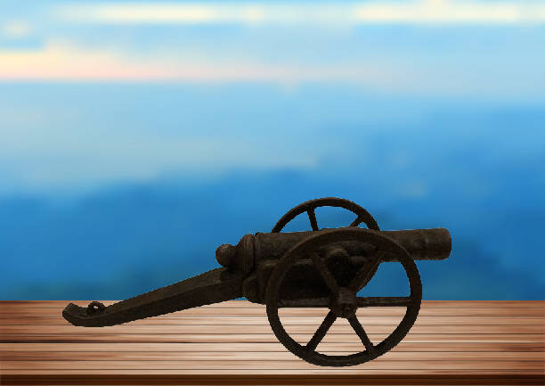 Antique cast iron mini Canon